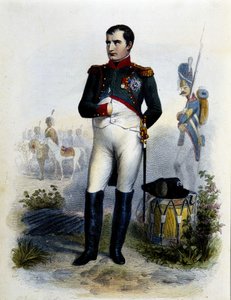 Portrett av Napoleon Ier. Gravering av det 19. århundre. av Unknown artist