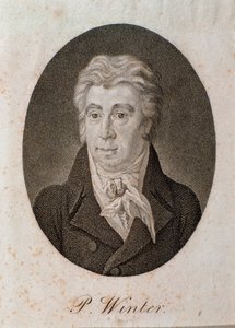Portrett av Peter Winter (gravering av Unknown artist