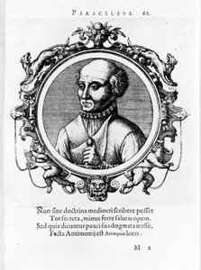 Portrett av Philipp Aureolus Theophrastus Bombast von Hohenheim Paracelsus av Unknown artist