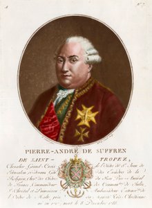 Portrett av Pierre Andre de Suffren av Saint Tropez av Unknown artist