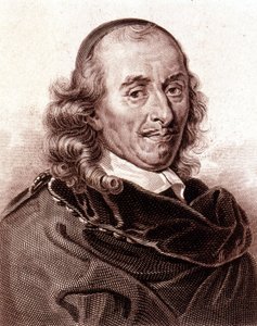 Portrett av Pierre Corneille (1606 - 1684), fransk dramatisk poet. av Unknown artist