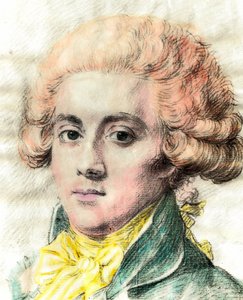 Portrett av Pierre Victorien Vergniaud (1753-1793), fransk politiker Girondin. Detalj av en illustrasjon fra 1700-tallet. Versailles. Lambinet museum av Unknown artist