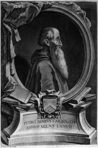 Portrett av Pietro Bembo (1470 - 1547), italiensk kardinal og humanist. av Unknown artist
