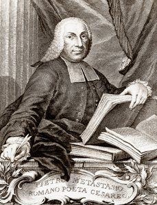 Portrait of Pietro Trapassi, called Pietro Metastasio (Metastase) (1698-1782) Italian poet and librettist av Unknown artist