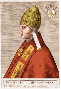 Portrett av pave Boniface VIII (Benedetto Caetani dit Boniface VIII av Unknown artist