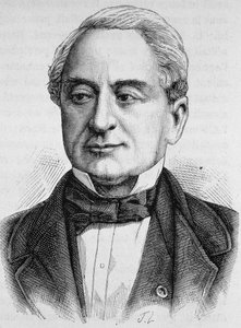 Portrait of Schneider. Engraving from the end of the 19th century in “Histoire de France”” by H. Martin. av Unknown artist