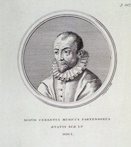 Portrett av Scipione Cerreto (gravering) av Unknown artist