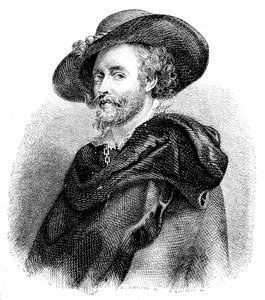 Portrett av Sir Peter Paul Rubens (1577–1640) (gravering) av Unknown artist