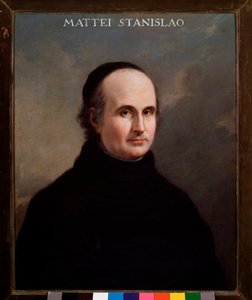 Portrett av Stanislao Mattei (1750-1825) italiensk komponist Anonym maleri. Bologna fra 1700-tallet, samfunnsmusikalsk museum av Unknown artist