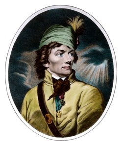 Portrett av Thaddeus (Tadeusz) Kosciuszko (Kosciusko) (1746 - 1817) general og polske helter. Gravering fra 1700-tallet. Privat samling. av Unknown artist