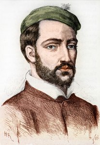 Portrett av Theodore Gericault, fransk maler (1791 - 1824) - i ""L