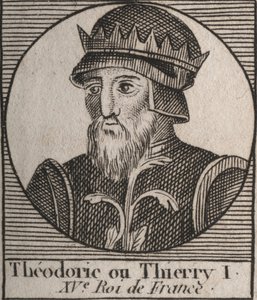 Portrett av Thierry III av Unknown artist