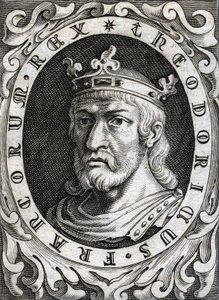 Portrait of Thierry II (? - 613), King of Burgundy and Austrasia. av Unknown artist