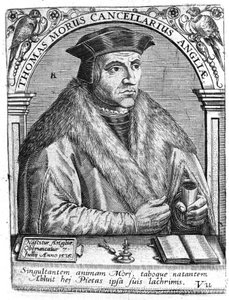 Portrett av Thomas More (1478 - 1538), engelsk politiker og humanist. av Unknown artist