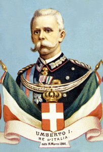 Portrett av Umberto 1. konge av Italia (Humbert I av Unknown artist