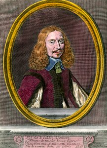 Portrett av Vincent Car (1597-1648) fransk forfatter Gravering av det 18. århundre Privat samling av Unknown artist