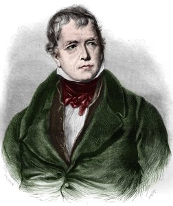 Portrett av Walter Scott (1771-1832), skotsk poet og romanforfatter. av Unknown artist
