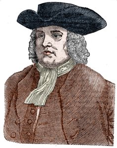 Portrett av William Penn (1644-1718) Grunnlegger av Pennsylvania. Engelsk religiøs reformator og spaltist. av Unknown artist
