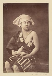 [Portrett av en sittende kvinne] av Unknown artist