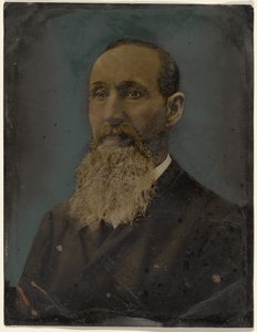 [Portrett av skjeggete mann] av Unknown artist