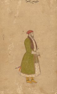 Portrett av hoffmannen Mirza Muizz av Unknown artist