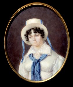 Portrett av det engelske eventyret Sophie Dawes, Baroness of Feucheres (1790-1840), i jaktdrakt Anonymt pastellmaleri 1800-tallets Chantilly, Musee Conde av Unknown artist