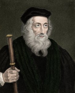 Portrett av den engelske teologen og reformatoren John Wyclif (eller Wycliff eller Wycliffe av Unknown artist