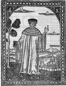 Portrait of the Italian poet Francesco Petrarca (Petrarque av Unknown artist