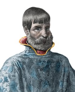 Portrett av den spanske erobreren Juan Ponce de Leon (1460-1521), Explorer of Florida - Portrett av Juan Ponce de Leon - spansk oppdagelsesreisende av Unknown artist