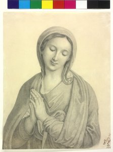 Bedende Madonna av Unknown artist