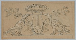Prosjekt for dekorasjon av et avlangt panel av Unknown artist