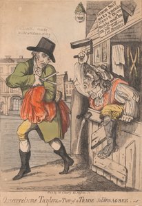 Kranglete Taylors, eller to av en handel er sjelden enige av Unknown artist