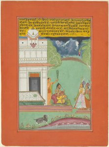 Ragini Devagandhari, Page fra et Jaipur Ragamala-sett av Unknown artist