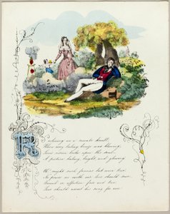 Liggende på en rosenrød høyde (valentinsdag) av Unknown artist
