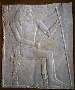 Relieff av Nyankhnesut sittende av Unknown artist