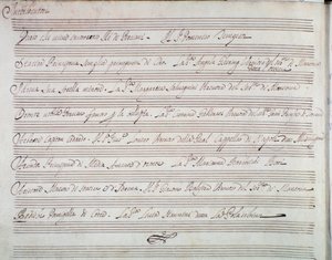 Resume av operaen The coronation of Darius av Giuseppe Aldrovandini (1703) av Unknown artist