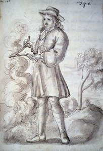 Rhabdomancia: avhandling med tittelen "" den okkulte fysikk eller avhandling om den guddommelige tryllestaven og dens bruk for oppdagelsen av vannkilder, gruver ..."" av abbeden av Vallemont: forskjellige måter å bruke søkerens tryllestav på. Manuskript fr av Unknown artist