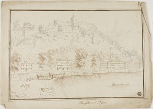 Rhinefelts og Saint Goar av Unknown artist