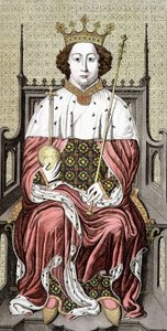 Richard II. (1367-1400). Konge av England. 1700-talls gravering. av Unknown artist