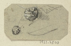 Høyre håndholdende tegneredskap av Unknown artist