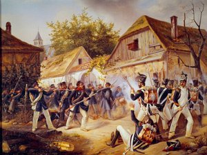 Russisk kampanje: "" Overgivelsen av troppene til Vandamme til slaget ved Culm (Kulm) den 30.08.1813"" 1813 Paris, Museum of the Armee av Unknown artist