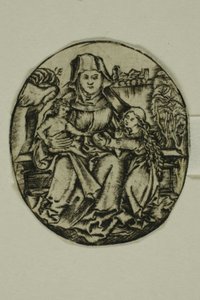 Saint Anne, jomfruen og barnet av Unknown artist