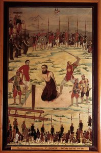 Saint Pierre Dumoulin Borie (Dumoulin-Borie) (1808-1838), katolsk misjonær, martyr ved Tonkin i 1838. Anonymt maleri fra 1800-tallet. Paris, jesuittenes utenriksmisjon av Unknown artist