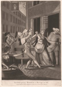 Sal Dab gir Monsieur en fullstendig kvittering av Unknown artist