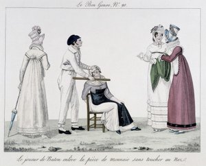 Saltimbanque: stafettpinnen - i "" Den gode sjangeren"", deb. 1800-tallet av Unknown artist