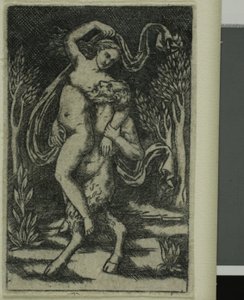 Satyr som bærer en nymfe av Unknown artist