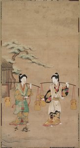 Scene fra et Noh Play av Unknown artist