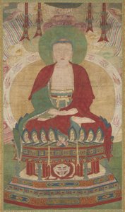 Sittende Amitābha av Unknown artist
