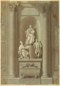 Gravmonumentet for de tre siste Stuartene av Unknown artist