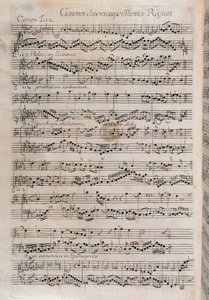 Noter av Johann Sebastian Bach (1700-tallet) av Unknown artist